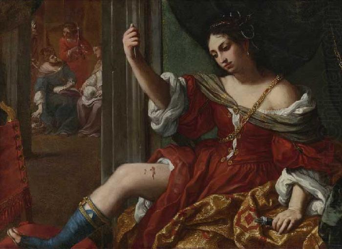 Elisabetta Sirani Portia wounding her thigh china oil painting image